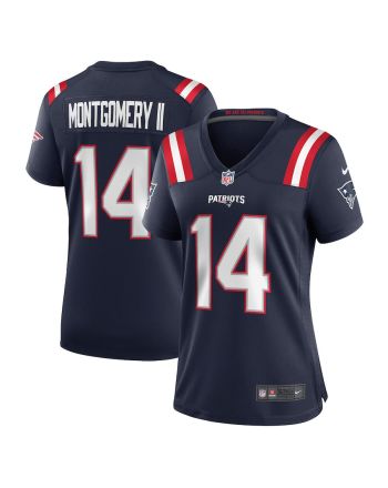 Ty Montgomery 14 New England Patriots Women Game Jersey - Navy