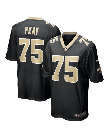 Andrus Peat 75 New Orleans Saints Men's Game Jersey - Black