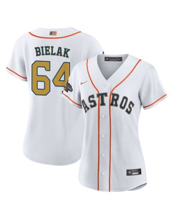 Brandon Bielak 64 Houston Astros 2023 Women Jersey - White/Gold