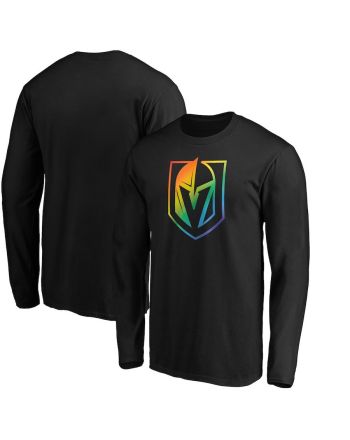 Vegas Golden Knights Team Pride Logo Long Sleeve T-Shirt - Black