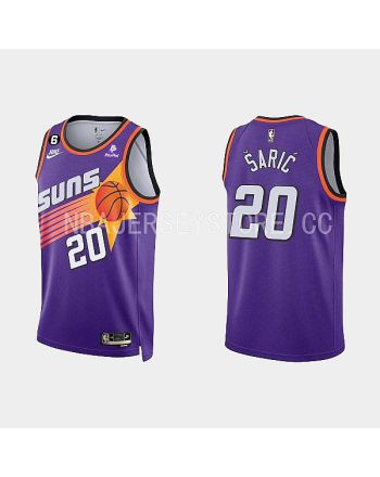 Phoenix Suns 20 Dario Saric Classic Edition Purple Men Jersey 2022-23