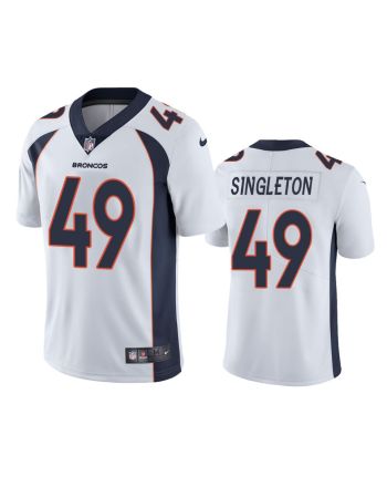 Men's JerseyDenver Broncos Alex Singleton 49 White Vapor Limited Jersey - Men's