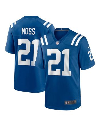 Zack Moss 21 Indianapolis Colts Game Player Jersey - Royal