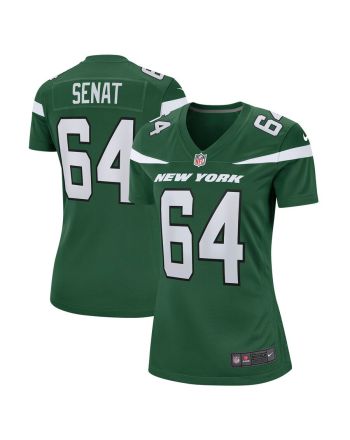 Greg Senat New York Jets Women's Game Player Jersey - Gotham Green