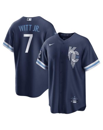 Bobby Witt Jr. 7 Kansas City Royals 2022-23 City Connect Jersey - Navy