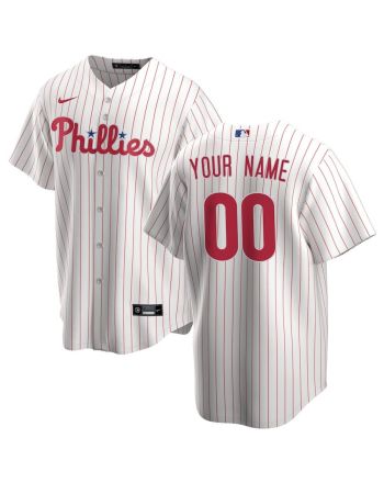 Philadelphia Phillies Home Custom Men Jersey - White