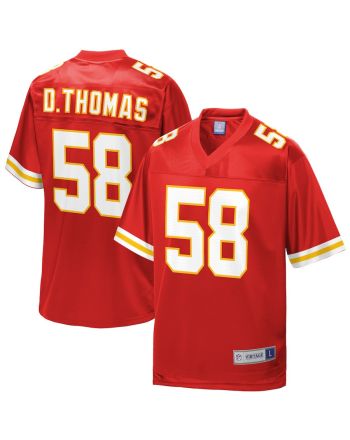 Derrick Thomas 58 Kansas City Chiefs Pro Line Men Retired Jersey - Red