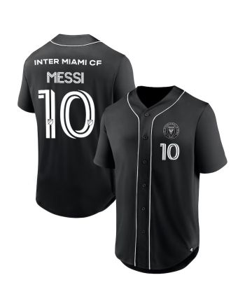 Lionel Messi 10 Inter Miami FC Third Period Fashion Baseball Jersey - Black