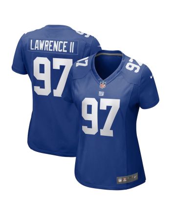 Dexter Lawrence II 97 New York Giants Women Team Game Jersey - Royal