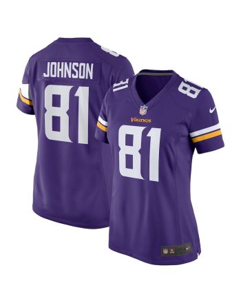 Bisi Johnson 81 Minnesota Vikings Women Game Jersey - Purple