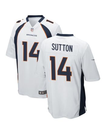 Courtland Sutton 14 Denver Broncos Game Jersey - White