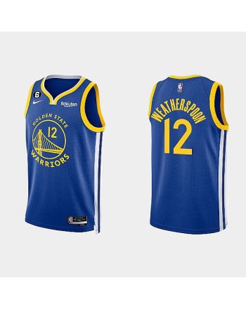 Golden State Warriors 12 Quinndary Weatherspoon 2022-23 Icon Edition Royal Men Jersey