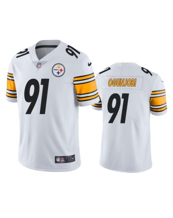 Pittsburgh Steelers Ogunjobi 91 White Vapor Limited Jersey - Men's