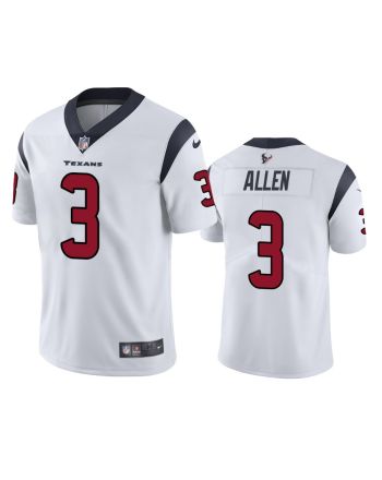 Houston Texans Kyle Allen 3 White Vapor Limited Jersey