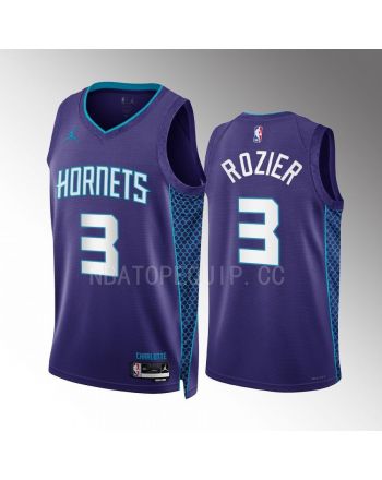 Terry Rozier 3 2022-23 Charlotte Hornets Purple Statement Edition Men Jersey Swingman