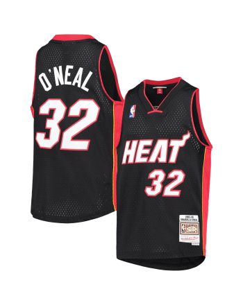 Shaquille O'Neal Miami Heat Mitchell & Ness Big & Tall Hardwood Classics Swingman Jersey - Black Jersey