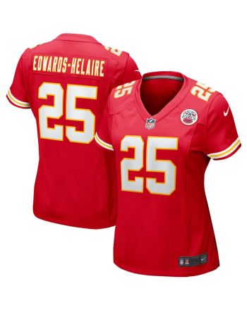 Clyde Edwards-Helaire 25 Kansas City Chiefs Game Women Jersey - Red