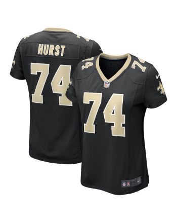 James Hurst 74 New Orleans Saints Women's Game Jersey - Black