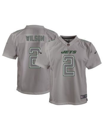 Zach Wilson New York Jets Youth Atmosphere Game Jersey - Gray