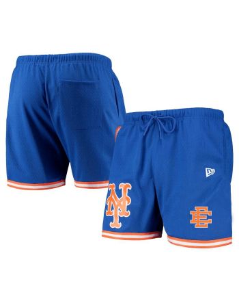 New York Mets Team Standard Logo Mesh Shorts - Royal