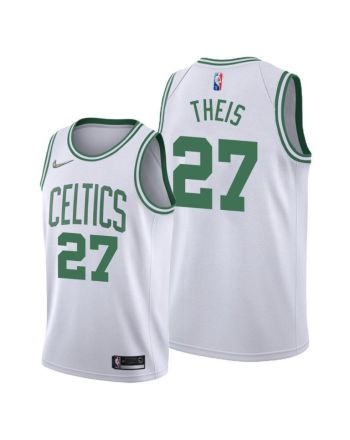 Daniel Theis 27 Boston Celtics 2022 Association Edition White Jersey Diamond Badge - Men Jersey