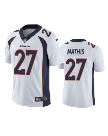 Damarri Mathis 27 Denver Broncos White Vapor Limited Jersey