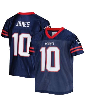 Mac Jones 10 New England Patriots YOUTH Game Jersey - Navy