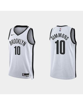 Brooklyn Nets Ben Simmons 10 2022-23 Association Edition White Men Jersey Swingman