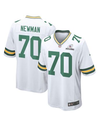 Royce Newman 70 Green Bay Packers 2024 Divisional Patch Game Men Jersey - White