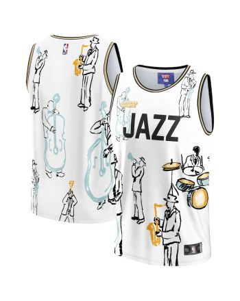 Utah Jazz NBA & KidSuper Studios Unisex Hometown Jersey - White