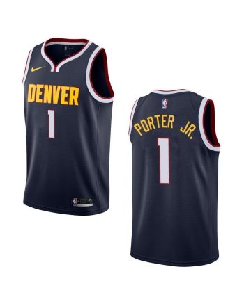 Men's Denver Nuggets 1 Michael Porter Jr. Icon Swingman Jersey - Navy