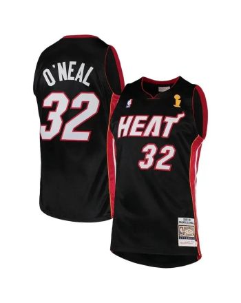 Shaquille O'neal Miami Heat Mitchell & Ness 2005-06 Hardwood Classics Jersey - Black