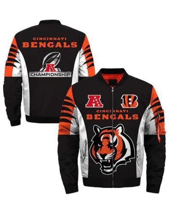 Cincinnati Bengals AFC Conference Champions Black Bomber Jacket