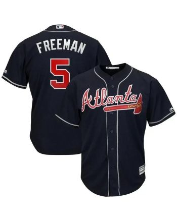 Freddie Freeman Atlanta Braves Big And Tall Alternate Cool Base Player Jersey - Navy