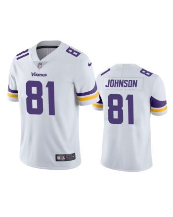 Minnesota Vikings Bisi Johnson 81 White Vapor Limited Jersey