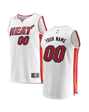 Miami Heat Fast Break Custom Jersey White - Association Edition