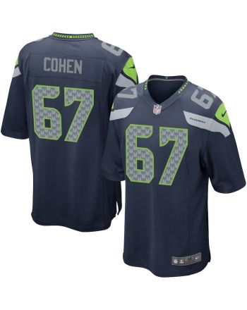 Landon Cohen 67 Seattle Seahawks YOUTH Team Color Game Jersey