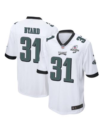 Kevin Byard 31 Philadelphia Eagles 2023 Playoffs Patch Game Men Jersey - White