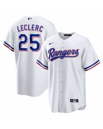 José Leclerc 25 Texas Rangers 2023 Home Game Jersey - White