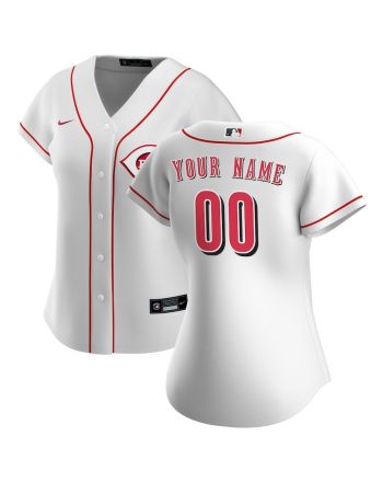 Cincinnati Reds Women's Home Custom Jersey - White