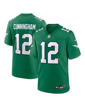 Randall Cunningham 12 Philadelphia Eagles Alternate Retired Game Men Jersey - Kelly Green