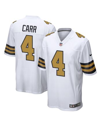 Derek Carr 4 New Orleans Saints Alternate Game Men Jersey - White