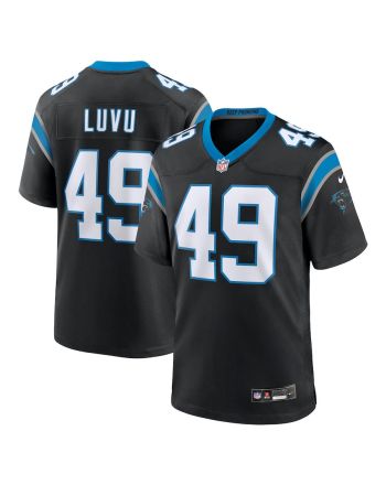 Frankie Luvu 49 Carolina Panthers Team Game Men Jersey - Black