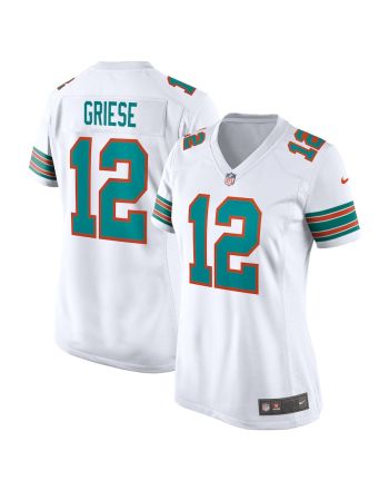 Bob Griese 12 Miami Dolphins Women Retired Jersey - White