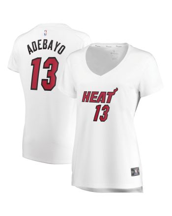 Bam Adebayo Miami Heat Women's Fast Break Player Jersey - Association Edition - White Jersey