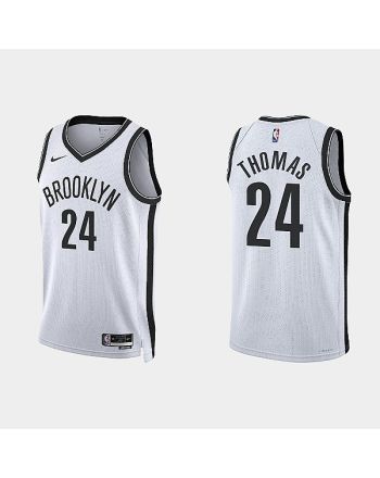 Brooklyn Nets Cameron Thomas 24 2022-23 Association Edition White Men Jersey Swingman