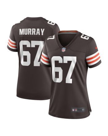 Justin Murray 67 Cleveland Browns Game Women Jersey - Brown