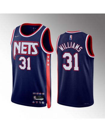 Brooklyn Nets Alondes Williams 31 City Edition Blue Jersey