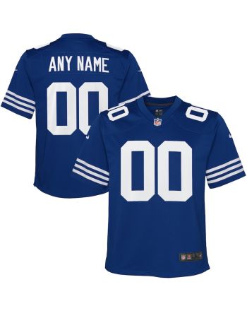 Indianapolis Colts Custom YOUTH Alternate Game Jersey - Royal