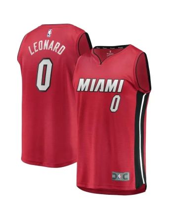 Meyers Leonard Miami Heat Fast Break Jersey Red - Statement Edition